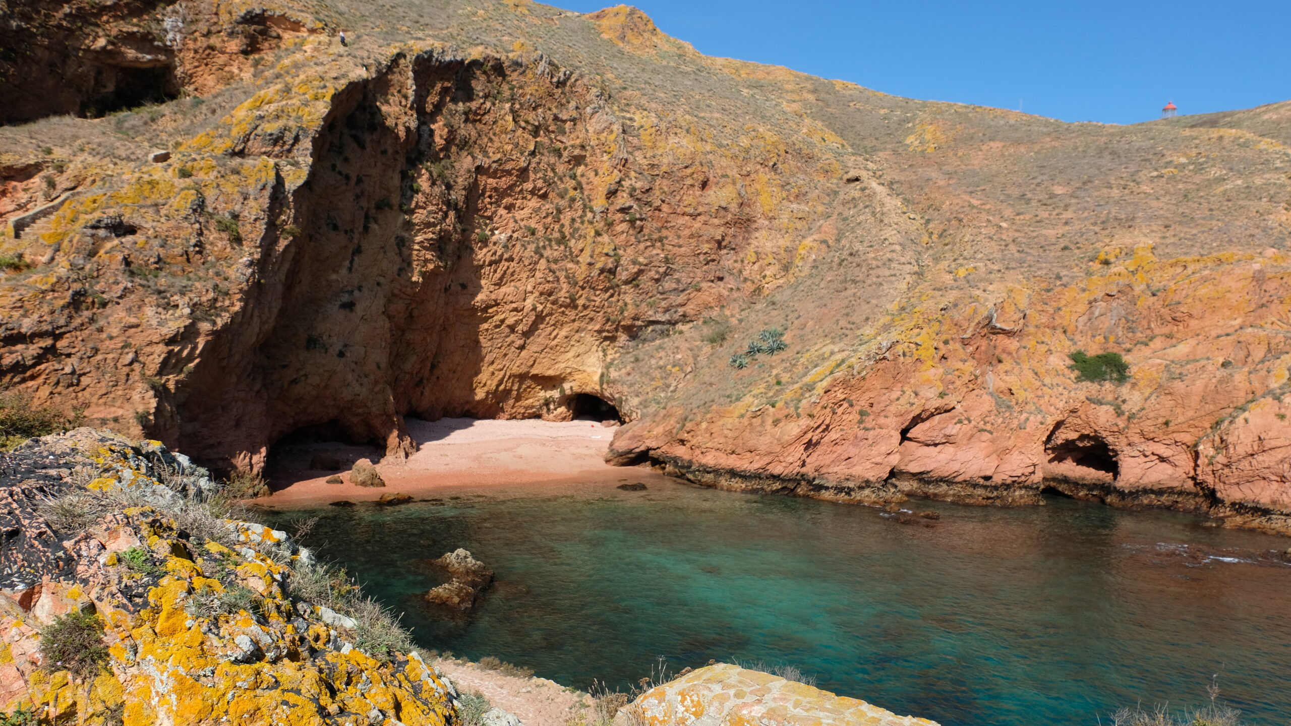 Berlenga is known for geological formations including caves.